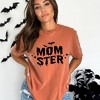 Simply Sage Market Women's Momster Bats Short Sleeve Garment Dyed Tee - 2 of 4