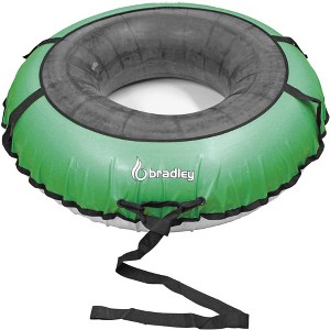 Bradley Colossal 60" Snow Tube with Slick, Heavy-Duty Bottom for Fast Sledding – Large Rubber Tube with Cover made in USA - 1 of 4