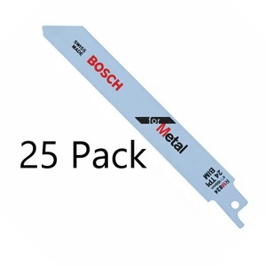 Bosch 25 Pack of Genuine 6-Inch 24T Thin Metal Recip Saw Blades - RM624B-25PK - 1 of 1