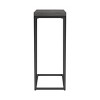 Syemin End Tables C-Shaped End Table, Small Side Table for Couch, Sofa Table with Metal Frame, Nightstand, Slide Couch Table, Grey, 10"*18"*25" - 3 of 4