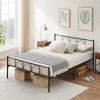14 Inch Bed Frame with Headboard and Footboard_Black/White/Pink - 4 of 4