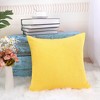 PiccoCasa Luxury Corduroy Corn Striped Cushion Soft Throw Pillow Case - 3 of 4