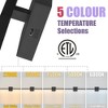 POWLIG 31.5-in Led Black 5cct 24w Dimmable wall Sconce - 4 of 4