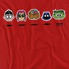 Teen Titans Go Floating Heads Adult T-Shirt - 2 of 4