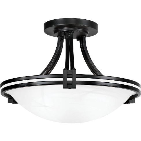 Possini Euro Design Deco Modern Ceiling Light Semi Flush Mount