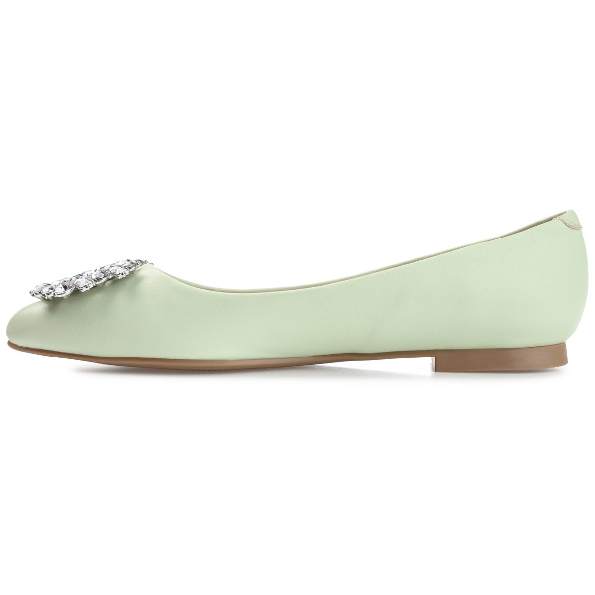 Обувь Journee Collection Women's Renzo Slip On Pointed Toe Ballet Flats Green 7.5 — фото 2
