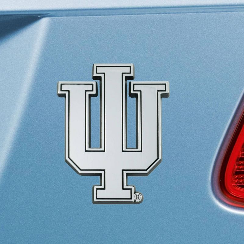 NCAA Indiana Hoosiers University 3D Chrome Metal Emblem, 2 of 4