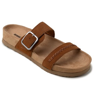 Minnetonka Women's Gideon Suede Slide Sandals 5697211 Brown - 6 - 1 of 4