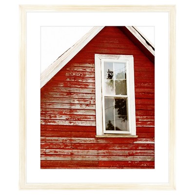 18" x 22" Glimpse of Red Barn Single Picture Frame Brown - PTM Images