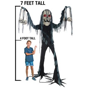 Morris Costumes Animated Catacomb Creature Halloween Decoration - 7 ft - Black - 1 of 1