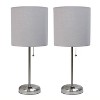 Creekwood Home Contemporary Bedside Table Lamp with Power Outlet - 4 of 4