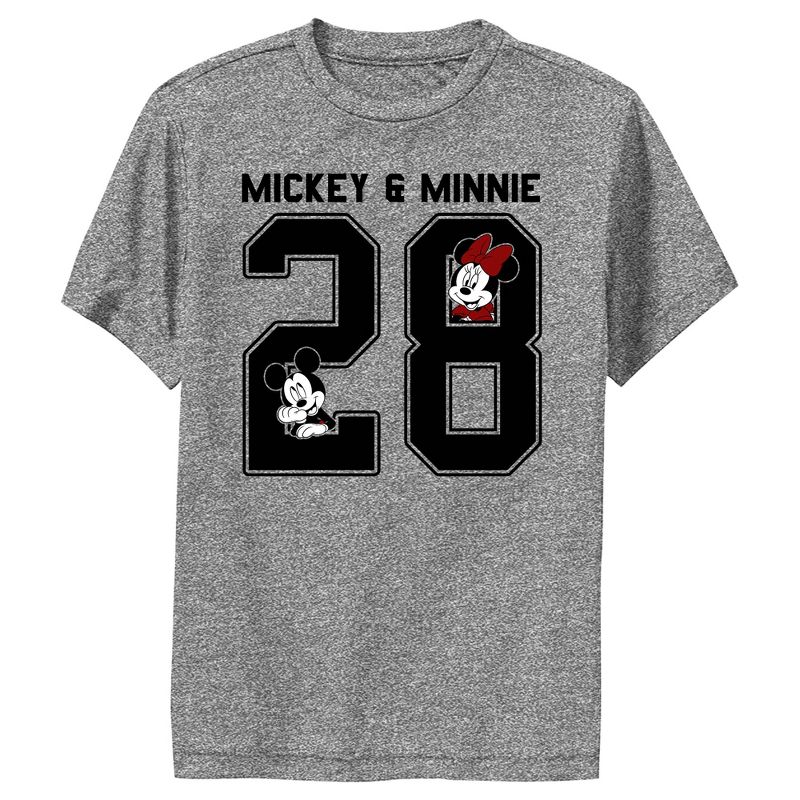 Boy's Disney Mickey & Minnie Jersey Performance Tee, 1 of 5