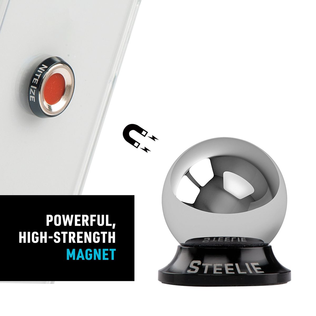 Nite Ize Steelie Dash Kit - Magnetic Cell Phone Holder for Car Dashboard - Phone Mount - Original - thumbnail 4