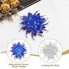 Unique Bargains Wedding Party Vintage Rhinestone Crystal Flower Lapel Brooch Pin 1 Pc - 3 of 4