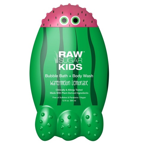 Raw Sugar Kids Bubble Bath + Body Wash Watermelon Lemonade - 12 Fl Oz ...