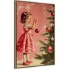 Amanti Art 23"x33" Girl with Baubles by Pictufy Studio Framed Canvas Wall Art Print - 2 of 4