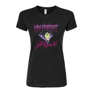 Women's - Disney Villains - Black Hearted Fitted Graphic T-Shirt - 1 of 3