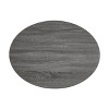 Carson Small Oval Rotatable Coffee Table Black Oak - Christopher Knight Home: Modern Rotatable Shelf, Wood Frame - 3 of 4