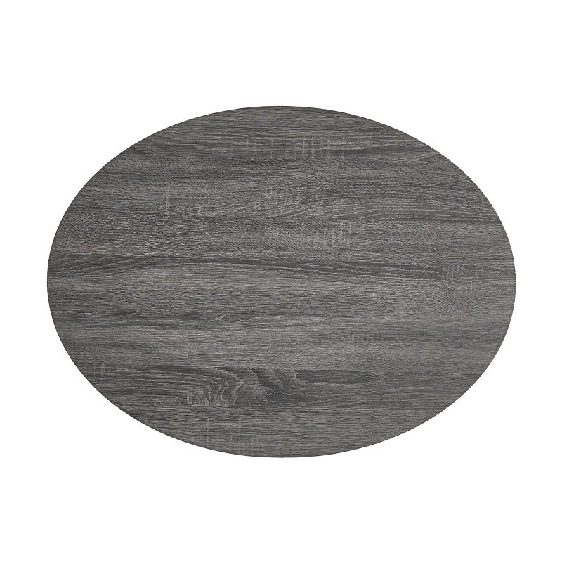 Carson Small Oval Rotatable Coffee Table Black Oak - Christopher Knight Home, 4 of 7