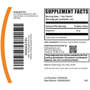 BulkSupplements Melatonin Capsules - 1 of 4