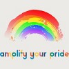 Adult Design By Humans Amplify Your Pride Rainbow By RhintoPow T-Shirt - 2 of 2