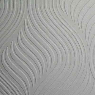 White Embossed Paintable Geometric Wallpaper Roll