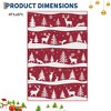 Christmas Area Rug, Washable Non Slip Holiday Carpet with Xmas Tree Reindeer Snowflake, Low Pile Accent Rug for Home - 2 of 4