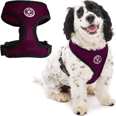 Gooby Soft Mesh Harness, Small Dog Harness with Breathable Mesh, Purple, Medium