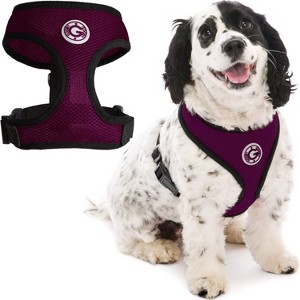Gooby Soft Mesh Harness, Small Dog Harness with Breathable Mesh, Purple, Medium - 1 of 1
