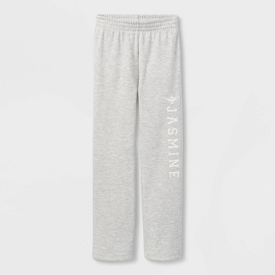 SCRIPT FLARE SWEATPANTS - HEATHER GREY