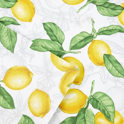 Martha Stewart "Lots Of Lemons" Servietten-Set – 4er Pack, 48,3 X 48,3 Cm, Baumwollmix, Maschinenwaschbar