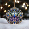 Christmas Ornament - Elegant Peacock Ceramic Ornament, Holiday Décor for Women, Mom, Wife, Friends - 3 of 4