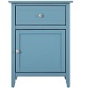 NicBex Nightstand with Drawer and Door Modern End Table with Large Storage Space for Bedroom,Living Room - 3 of 4