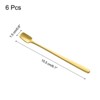 Unique Bargains Stainless Steel Long Handle Coffee Spoon 6 Pcs - 2 of 4