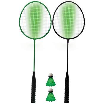 Double Shaft Badminton Racket with 3 Nylon shuttle and 1 pcs Skipping Rope  Free Badminton Kit - green okra mall