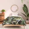 Deny Designs Marta Barragan Camarasa Dark Watercolor Jungle Comforter and Pillow Sham Set Green - 3 of 4