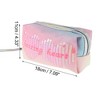 Unique Bargains Women Sequin Beating Heart Makeup Bag Pink Blue Yellow 1 Pc - 3 of 3