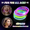 18-Pair Glow in the Dark Hoop Earrings | Neon Party & Halloween Supplies - 3 of 4