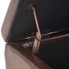 CAVINAS Rectangular Polyester Storage Ottoman Bench with Hidden Storage,Upholstered Storage Ottoman,Storage Benches for Living Room,Bedroom - 4 of 4