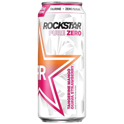 Rockstar Pure Zero Tangerine Mango Guava Strawberry Energy Drink - 16 fl oz Can