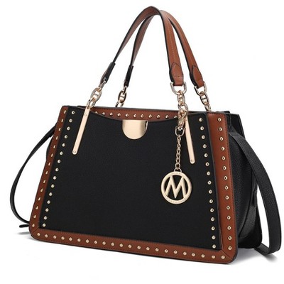 MKF Collection Aubrey Color Block Women's Satchel Bag by Mia K