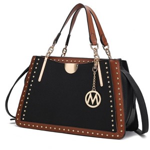MKF Collection Aubrey Color Block Women's Satchel Bag by Mia K - 1 of 4