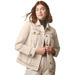 Jessica London Classic Cotton Denim Jacket - 1 of 4