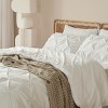 Cozy Comfort by Bedsure | Solid Diamond Pintuck 7pcs 80gsm Queen Size Beige Bedding Set Comforter Set - 4 of 4