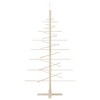 Wooden Christmas Tree Brown Solid Pine Wood, Bamboo Small/Medium - 4 of 4