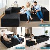 Homdox 109" Cloud Sectional Couch - Ultra Comfy Boneless L-Shape Sofa, Deep Seat Corduroy Fluffy Couch for Living Room Decor - 2 of 4