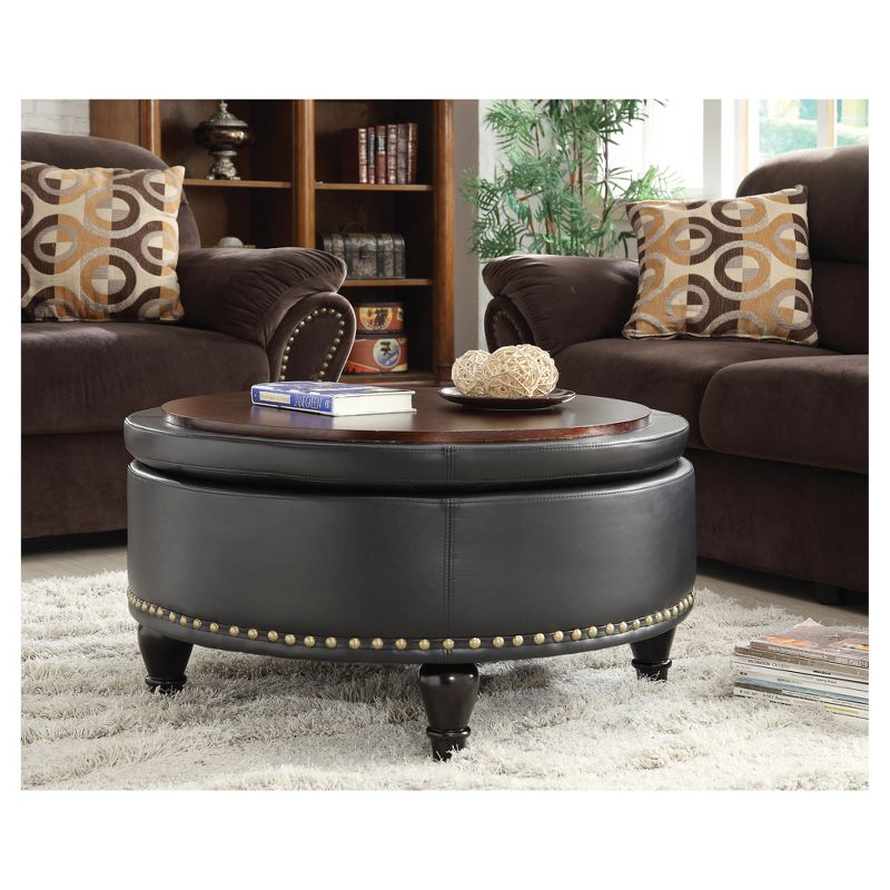 Augusta Ottoman Pewter - OSP Home Furnishings, 5 of 11