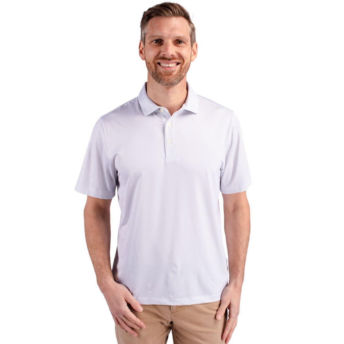 Cutter & Buck Pike Eco Symmetry Print Stretch Recycled Mens Polo - thumbnail 7
