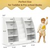 4 Tier Kids Bookshelf, Kids Book Shelf for Kids Rooms, Wood Children Bookcase,Baby Storage Book Rack,Toddler Bookshelf - 2 of 4