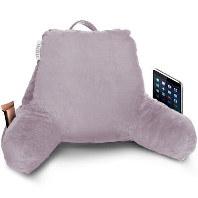 Nestl Memory Foam Reading Pillow, Reading & Bed Rest Pillow, Back Pillow with Pockets